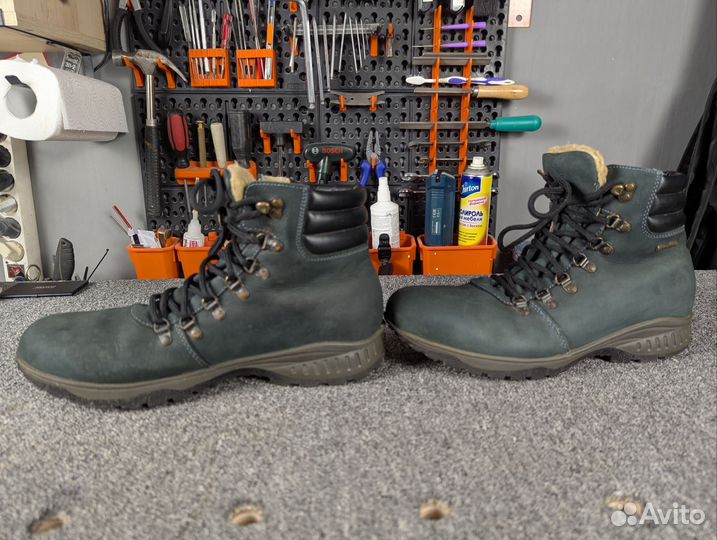 Ботинки мужские зимние кожаные на меху 45 размер