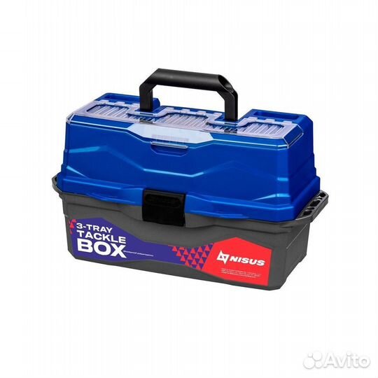 Ящик рыболовный Nisus Tackle Box трехполочный сини