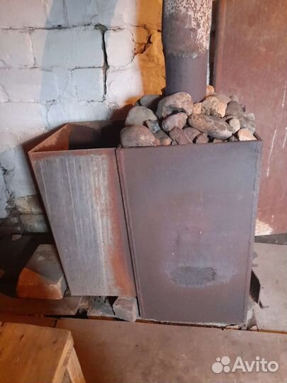 Печь с катлом для бани