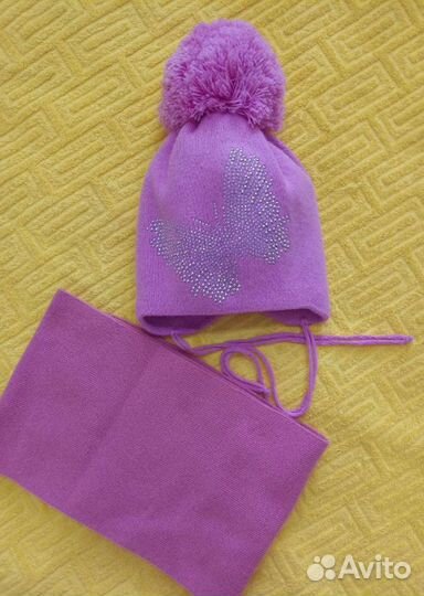 Комплект шапка, шарф