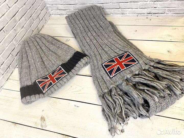 Комплект шапка и шарф для мальчика