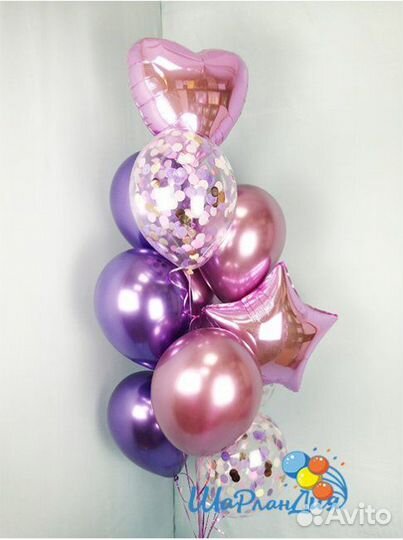 Фонтаны из гелиевых шаров