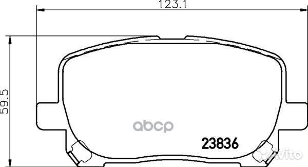 Колодки тормозные дисковые перед (PF-1470)