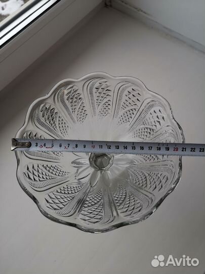 Ваза на ножке конфетница фруктовница