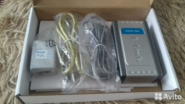 Adsl модем D-Link DSL-200 с USB и сплиттером