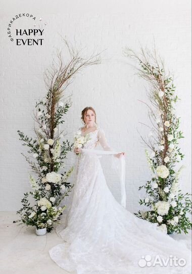 Свадебное оформление зала, президиума, фотозоны