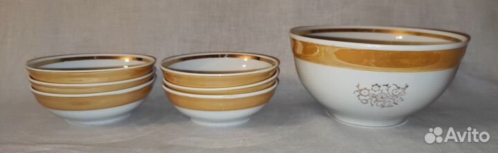 Набор салатников Фарфор СССР Сумской завод