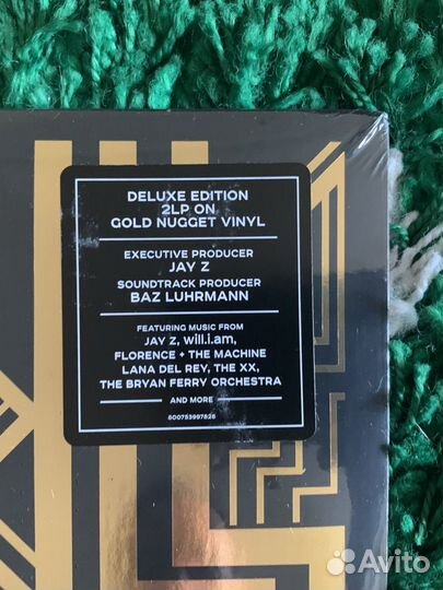 The Great Gatsby soundtrack gold vinyl lp