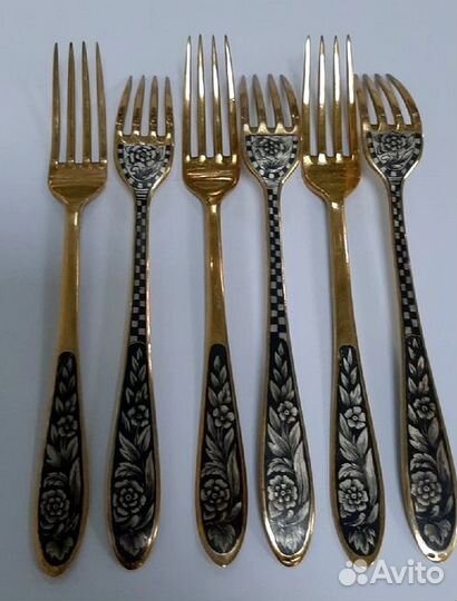 Вилки серебряные (набор 6 шт.) 015090А