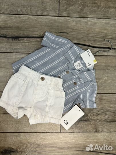 Шорты и рубашка c&a 86