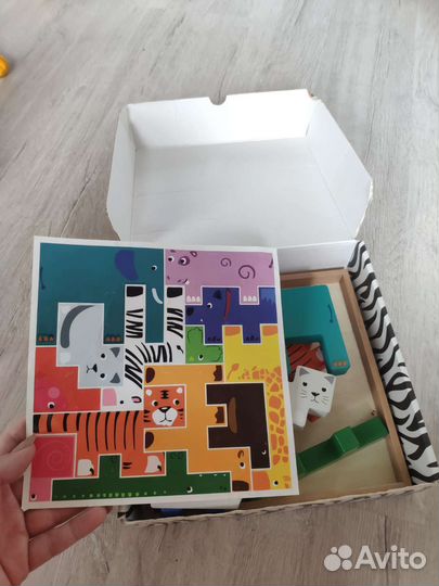 Игрушка деревянный пазл
