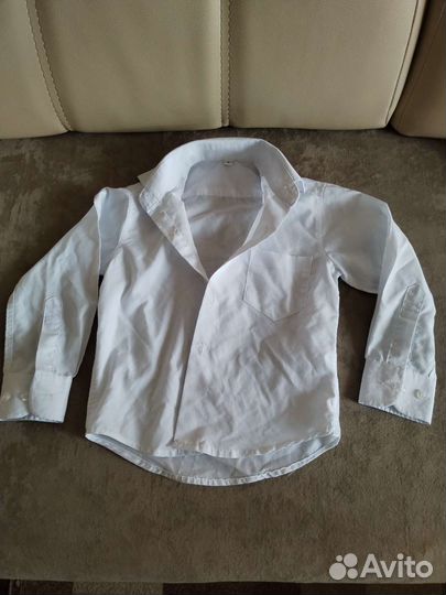 Рубашка белая для мальчика