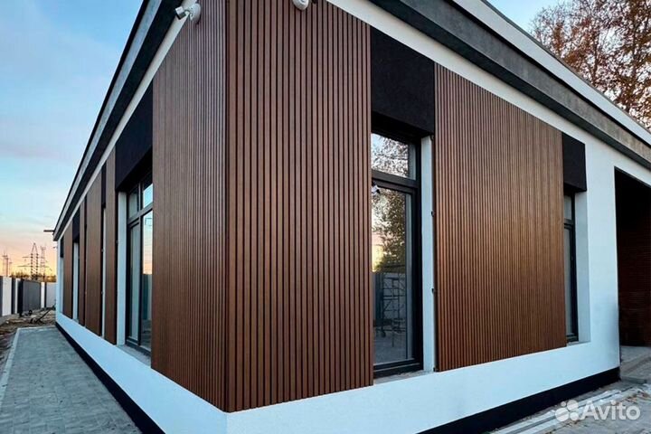 Реечные фасадные панели дпк