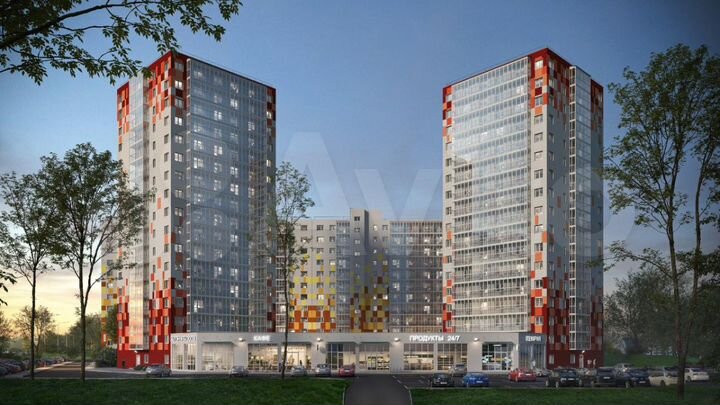 1-к. квартира, 40 м², 2/12 эт.