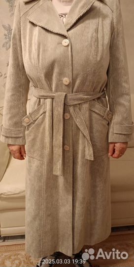 Плащ тренч женский 48 50. Вельвет