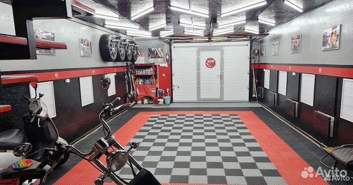 Модульная пвх-плитка для гаража