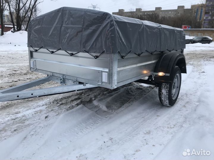 Прицеп легковой, оцинк самосвал 2,2х1,3 с тентом
