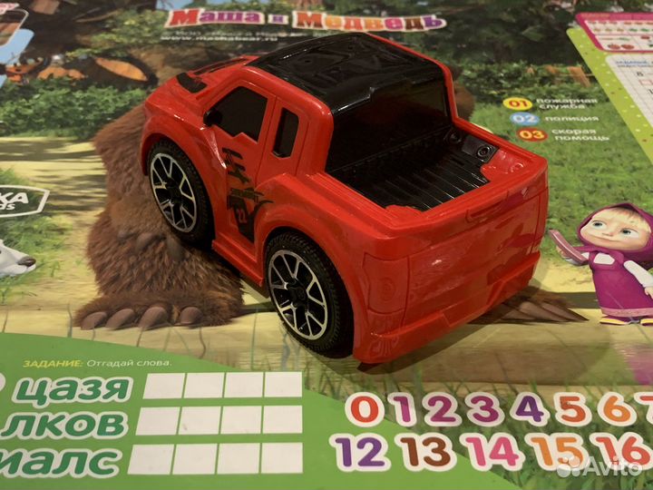 Машинка на батарейках свет/звук