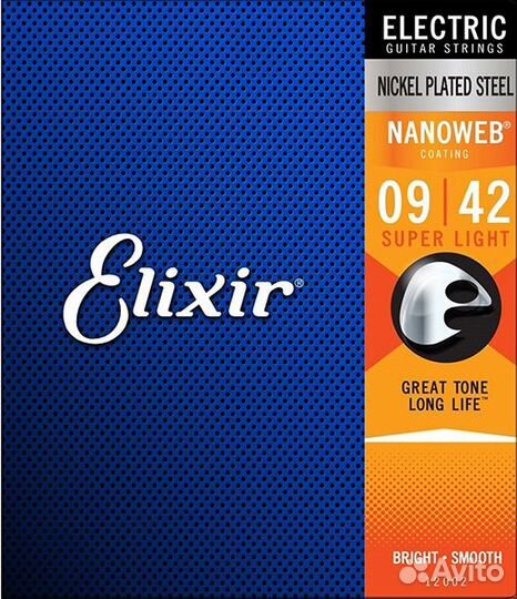 Elixir 12002 nanoweb струны для электрогитары