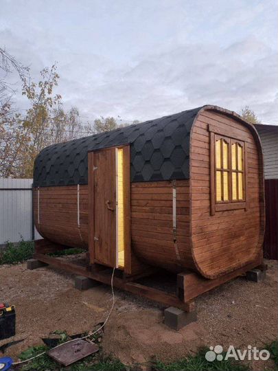 Баня бочка под ключ