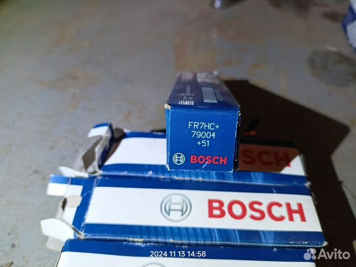 Свечи зажигания Bosch FR7HC+. Комплект 4 шт