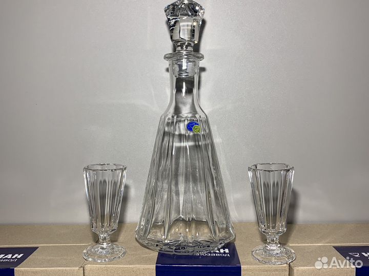 Хрустальный графин + рюмки. Лафитник 0,7 л