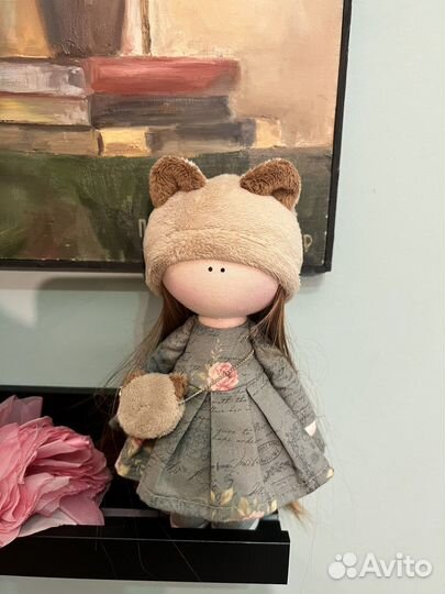 Кукла Тильда кошка ручной работы