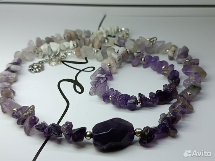 Колье из натуральных камней