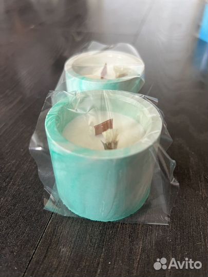 Ароматические свечи в гипсе