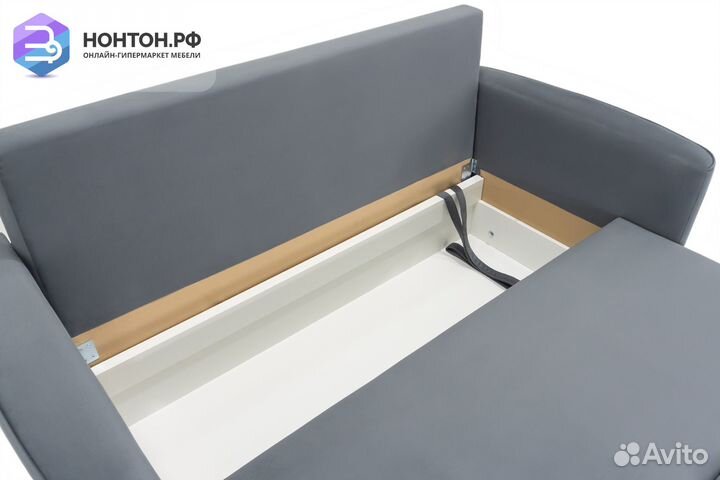 Диван еврокнижка Колибри темно-серый