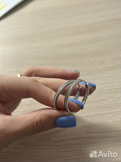 Серьги кольца