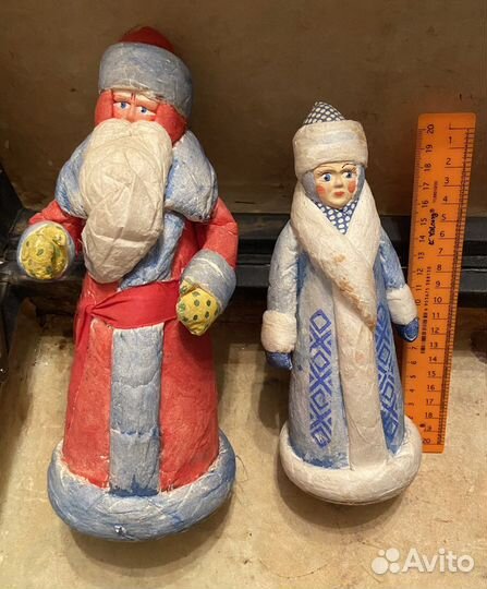 Дед Мороз и Снегурочка СССР вата