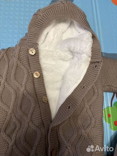 Вязаный комбинезон 62 68