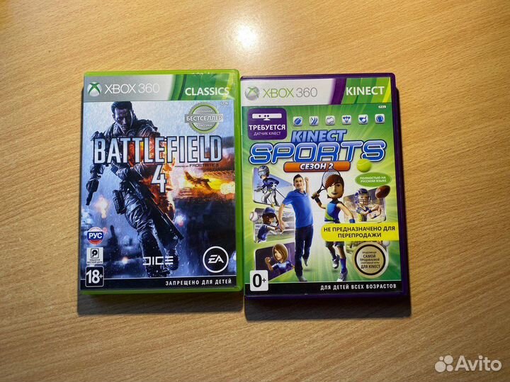 Battlefield 4 xbox 360 + kinect sports(сезон 2)