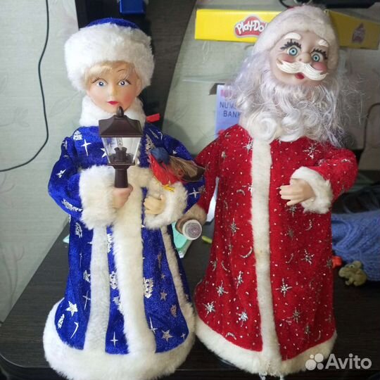 Дед мороз и Снегурочка, за обе куклы