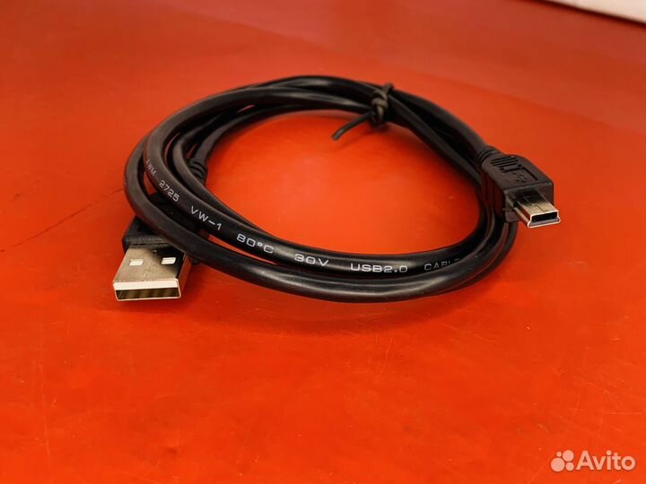 Кабель Perfeo USB A, miniUSB B, 1 м