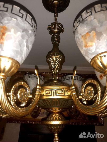 Люстра бронзовая новая С.013.А/32/6