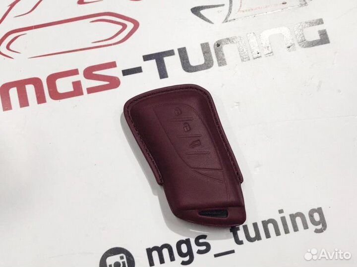 Чехол для ключа Lexus нового образца бордовый