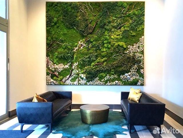 Панно из мха квадратное