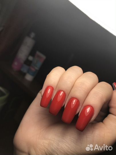 Покрытие гель лаком, наращивание ногтей