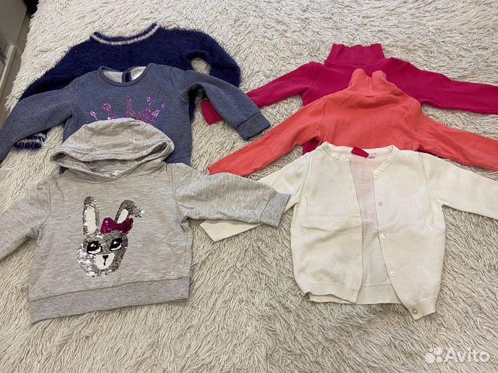 Вещи пакетом на девочку 86-104