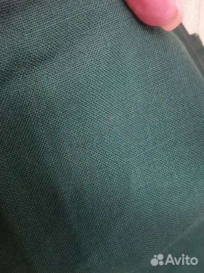 Ткань Поплин х/б, зелёный (СССР) отрез 2,84м