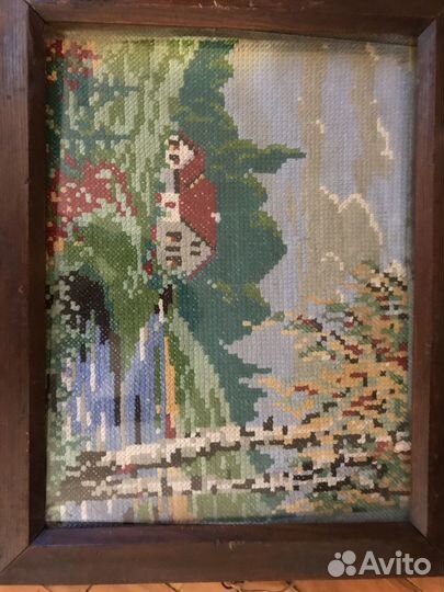 Картина вышивка