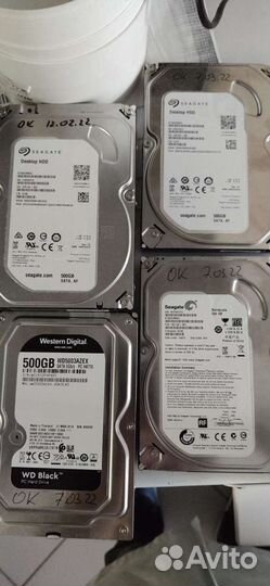 Жесткий диск б/у в ассортименте