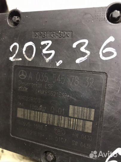 Блок abs Мерседес w203