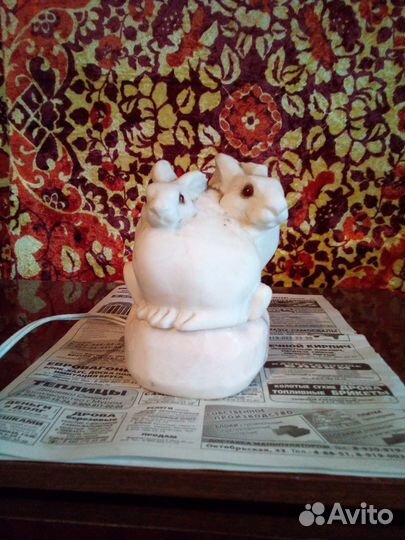 Светильник ночник зайцы времён СССР