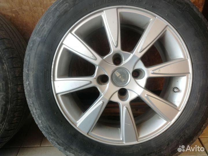 Диски литые р 15 4 на 100 с резиной