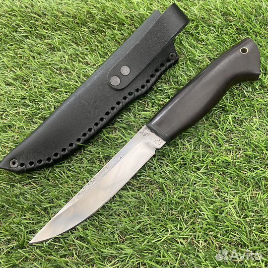 Нож Якут теплый Х12мф ковка,рукоять граб