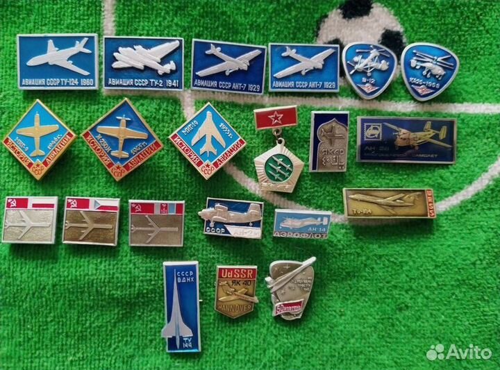 Значки СССР самолеты авто корабли космос