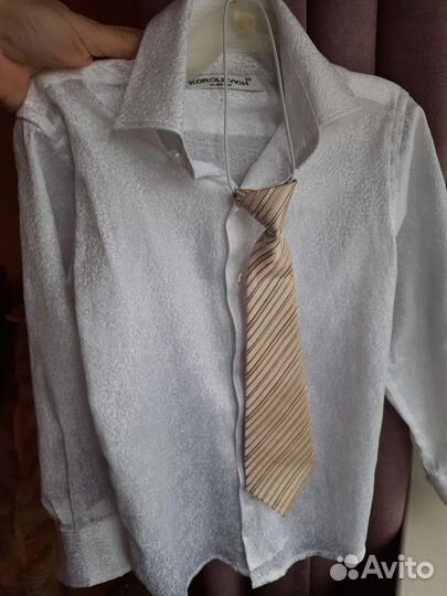 Белая рубашка 98-104